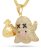 画像2: 【送料無料】KING ICE MONEY GHOST EMOJI 1.7" GOLD NECKLACE (2)