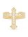 画像2: 【送料無料】KING ICE FLEUR DE LIS CROSS GOLD VERMEIL RING (2)