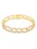 画像1: 【送料無料】KING ICE 10MM ICED FIGARO 8" GOLD BRACELET (1)