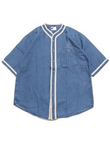 画像1: 【SALE】MR.REMAKE MAN REMAKE BASEBALL SHIRT DENIM ASSORT (1)