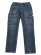 画像1: 【送料無料】PRO CLUB HW RELAXED FIT DENIM CARGO PANT DK STW (1)