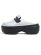 画像1: 【送料無料】crocs STOMP METALLIC LOAFER SILVER/BLACK (1)