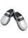 画像3: 【送料無料】crocs STOMP METALLIC LOAFER SILVER/BLACK (3)