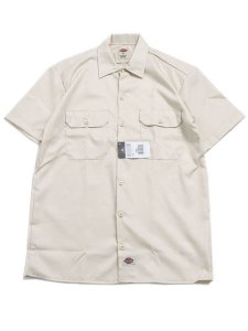 画像1: DICKIES S/S WORK SHIRT-STONE WHITECAP GRAY (1)