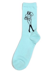 画像1: WHIMSY SOCKS FIVE STAR MARIE SOCKS LIGHT BLUE (1)