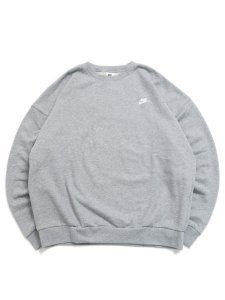 画像1: NIKE CLUB FT OVERSIZED CREW-DK GREY HEATHER (1)