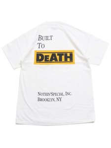 画像1: NOTHIN' SPECIAL BUILT TO DeATH POCKET TEE WHITE (1)