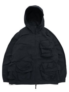 画像1: 【送料無料】SNOW PEAK INDIGO C/N PARKA BLACK (1)