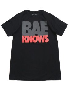 画像1: 【MEGA SALE】REASON BAE KNOWS TEE-BK/3M (1)