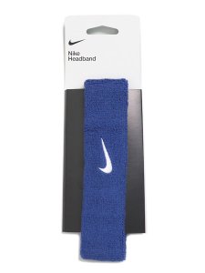 画像1: NIKE SWOOSH HEAD BAND-ROYAL BLUE/WHITE (1)