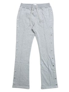 画像1: 【送料無料】EPTM. FRENCH TERRY SNAP FLARED PANT-HEATHER GY (1)