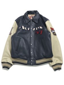 画像1: 【送料無料】AVIREX 90'S GOALERS VARSITY JACKET (1)