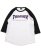 画像1: 【MEGA SALE】THRASHER MAG LOGO RAGLAN TEE WHITE/BLK/PURPLE (1)