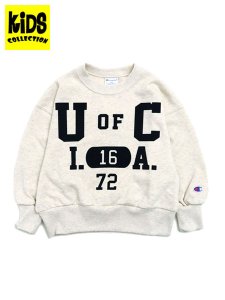 画像1: 【KIDS】CHAMPION KIDS US COTTON COLLEGE CREW SWEAT U OF C (1)