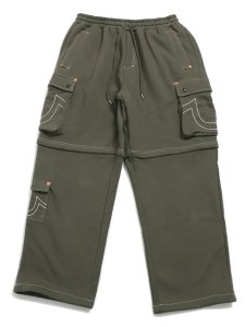 画像1: 【送料無料】TRUE RELIGION CARGO BAGGY REMIX SWEAT PANT KALAMATA (1)