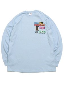 画像1: ACAPULCO GOLD GET HIGH LS TEE LIGHT BLUE (1)