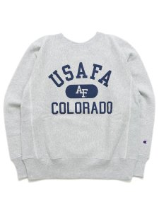 画像1: 【送料無料】CHAMPION RW CREW SWEATSHIRT USAFA-SILVER GREY (1)