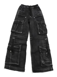 画像1: 【送料無料】GUAPI IRON GREY CARGO DENIM (1)