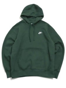 画像1: NIKE CLUB PULLOVER BB HOODIE-FIR/FIR/WHITE (1)