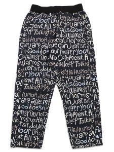 画像1: 【送料無料】WHIMSY SOCKS CLAY LETTER SWEAT PANT BLACK (1)