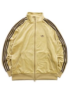 画像1: 【送料無料】ADIDAS BECKENBAUER VELOUR TRACKTOP-GOLDEN BEIGE (1)