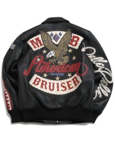 画像1: 【送料無料】PELLE PELLE AMERICAN BRUISER JACKET BLACK (1)