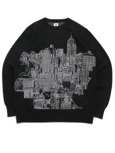 画像1: 【送料無料】EXPANSION MAD HATTAN SWEATER BLACK (1)