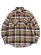 画像1: AVIREX DAILY FLANNEL CHECK SHIRT BEIGE (1)