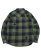 画像2: 【送料無料】ADVANCE LEVIS CHECK SHIRT CROSS LEATHER OLIVE GR (2)