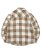 画像2: 【送料無料】EPTM. TWEED FLANNEL SHIRT-KHAKI (2)