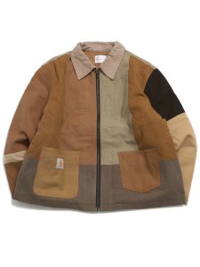 画像1: 【SALE】【送料無料】MR.REMAKE MAN REMAKE JACKET BROWN ASSORT (1)