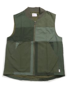 画像1: 【SALE】【送料無料】MR.REMAKE MAN REMAKE MILITARY ZIP VEST KHAKI ASSORT (1)