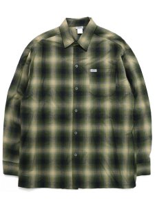 画像1: CALTOP FL PLAID L/S SHIRT OLIVE/BLACK (1)