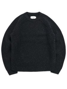 画像1: 【送料無料】REIGNING CHAMP NEP MERINO KENNY CREWNECK BLACK (1)