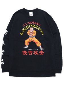 画像1: Rap Attack A-MINORRRRR L/S TEE BLACK (1)