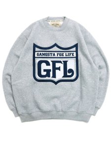 画像1: 【送料無料】WEST WEAR GFL EMBROIDERY LOGO CREWNECK GRAY/NAVY (1)