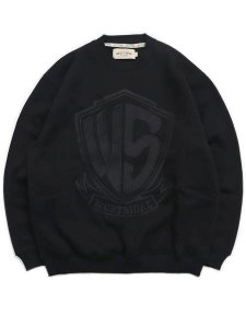 画像1: 【送料無料】WEST WEAR WS EMBROIDERY LOGO CREWNECK BLK/BLK (1)