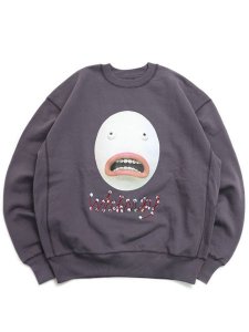 画像1: 【送料無料】WHIMSY SOCKS SHY INTERNET USER CREWNECK PURPLE (1)