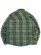 画像2: 【送料無料】EPTM. SIDE SLIT FLANNEL SHIRT-TEAL (2)