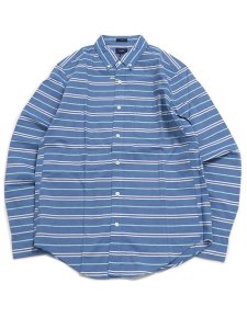 画像1: 【MEGA SALE】J.CREW SLIM HORIZONTAL STRIPE WASHED SHIRT (1)