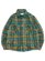 画像1: 【送料無料】EPTM. SIDE SLIT FLANNEL SHIRT-TEAL (1)