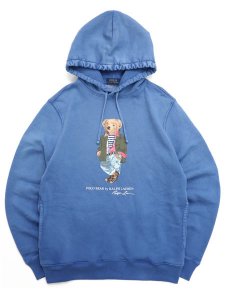 画像1: 【送料無料】POLO RALPH LAUREN EXPLORER BEAR FLEECE HOODIE (1)