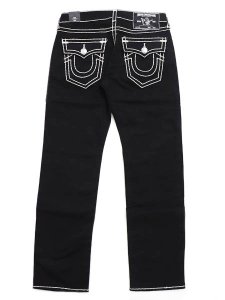 画像1: 【送料無料】TRUE RELIGION RICKY SUPER T STRAIGHT BODY RINSE BLACK (1)