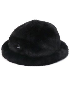 画像1: 【SALE】KANGOL FAUX FUR CASUAL-BLACK (1)