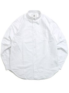 画像1: 【送料無料】REIGNING CHAMP COTTON OXFORD WINDSOR SHIRT WHITE (1)