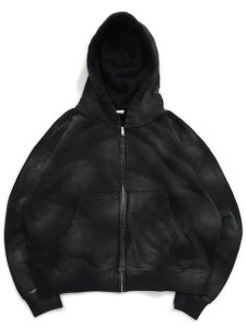 画像1: 【送料無料】EPTM. SUN FADED CROPPED ZIP UP HOODIE-BLACK (1)