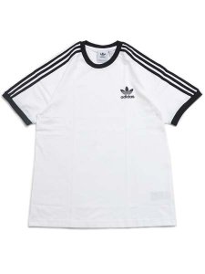 画像1: ADIDAS 3-STRIPES TEE-WHITE (1)