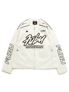 画像1: 【送料無料】FUBU FAUX LEATHER RACING JACKET (1)