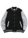 画像1: PRO CLUB FLEECE BASEBALL JACKET-BLACK/HEATHER GRY (1)