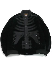 画像1: 【送料無料】VANSON 50TH ANNIVERSARY VELVETEEN BOMBER BK/BLK (1)